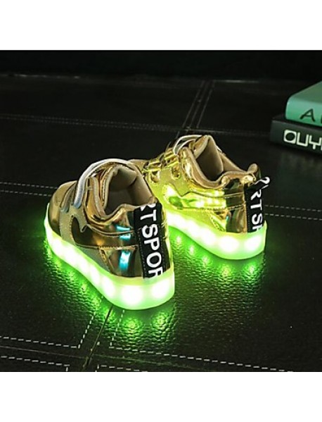 Unisex Kid Boy Girl Breathable  Student dance Boot LED Light Athletic Shoe Sport Shoes Flashing Sneakers USB Charge  