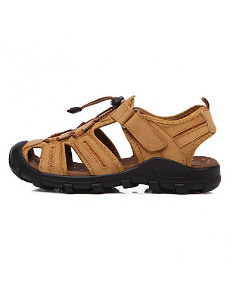 Men's Shoes Outdoor / Casual Synthetic Sandals Brown / Yellow / Khaki  