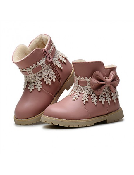 Baby Shoes Wedding / Outdoor / Dress / Casual Leatherette Boots / Fashion Sneakers Blue / Pink / Red  