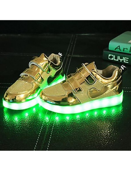 Unisex Kid Boy Girl Breathable  Student dance Boot LED Light Athletic Shoe Sport Shoes Flashing Sneakers USB Charge  