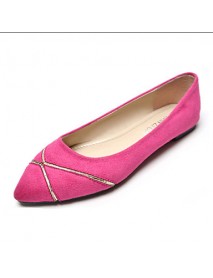 Women's Shoes Flat Heel Pointed Toe/Closed Toe Flats Casual Black/Blue/Pink