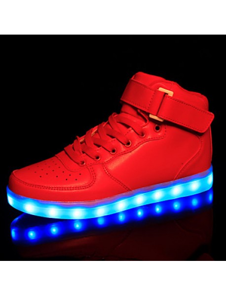 LED Shoes Boys' Shoes Athletic / Casual Synthetic Fashion Sneakers Black / Red / White  