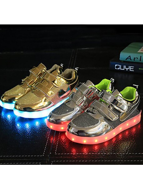 Unisex Kid Boy Girl Breathable  Student dance Boot LED Light Athletic Shoe Sport Shoes Flashing Sneakers USB Charge  