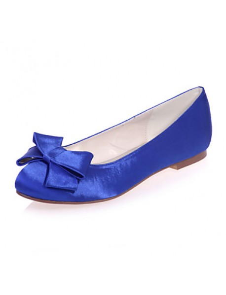 Women's Shoes Satin Flat Heel Round Toe Flats Wedding/Party & EveningShoes More Colors available