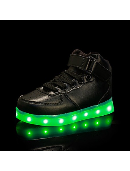 LED Shoes Boys' Shoes Athletic / Casual Synthetic Fashion Sneakers Black / Red / White  