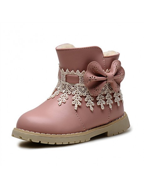 Baby Shoes Wedding / Outdoor / Dress / Casual Leatherette Boots / Fashion Sneakers Blue / Pink / Red  