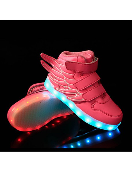 LED Shoes Boys' Shoes Athletic / Casual Synthetic Fashion Sneakers Black / Blue / Green / Pink / Red / White  