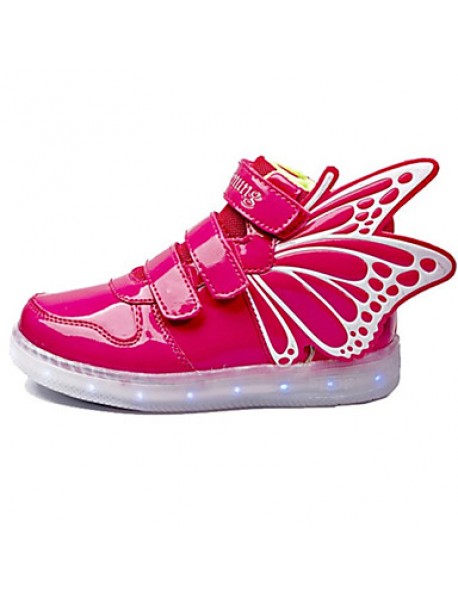 Unisex Kid Boy Girl athletic wings shoe High Student dance Boot LED Light  Sport Shoes Flashing Sneakers USB Charge  