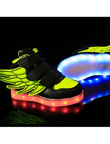 LED Shoes Boys' Shoes Athletic / Casual Synthetic Fashion Sneakers Black / Blue / Green / Pink / Red / White  