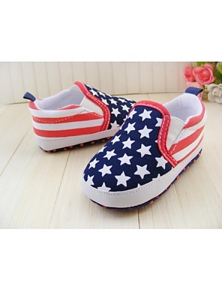 Boy's Flats Spring / Fall / Winter First Walkers / Crib Shoes Twill Athletic Flat Heel Gore Blue  