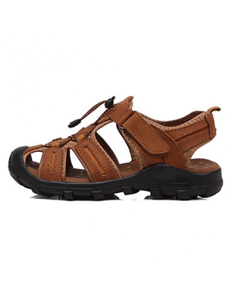 Men's Shoes Outdoor / Casual Synthetic Sandals Brown / Yellow / Khaki  