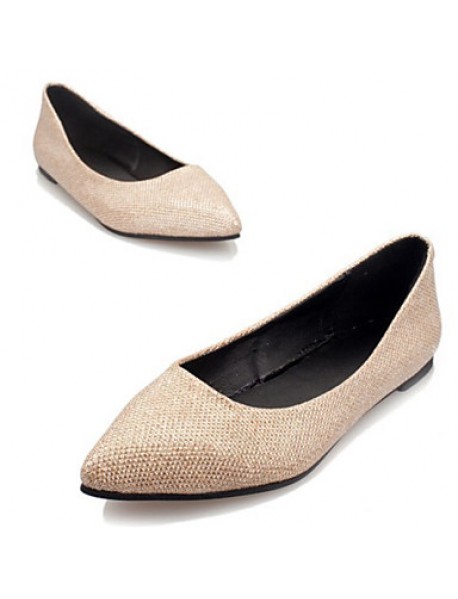 Women's Shoes Flat Heel Pointed Toe Flats Casual Silver/Gold