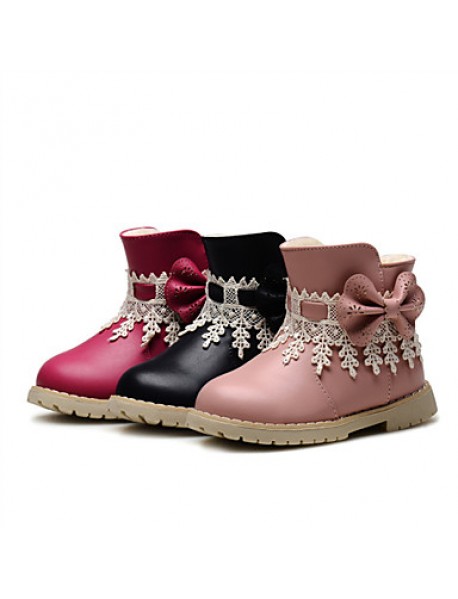 Baby Shoes Wedding / Outdoor / Dress / Casual Leatherette Boots / Fashion Sneakers Blue / Pink / Red  