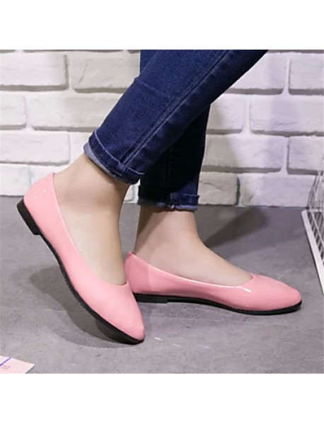 Women's Shoes Flat Heel Pointed Toe Flats Dress Black / Blue / Yellow / Pink / Purple / Red / White / Beige