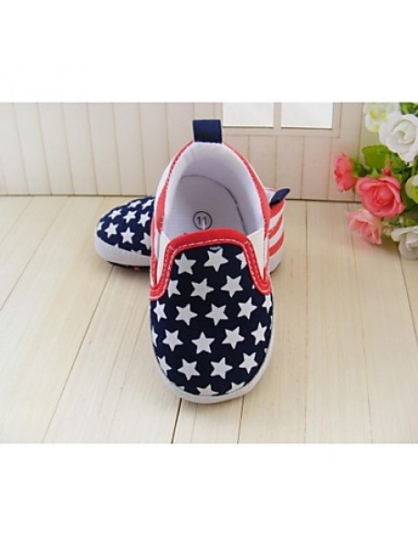 Boy's Flats Spring / Fall / Winter First Walkers / Crib Shoes Twill Athletic Flat Heel Gore Blue  