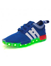 Boys' Led lighting shoprt Shoes Outdoor / Casual Tulle Fashion Sneakers Black / Red / Royal Blue / Navy  