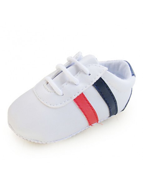 Boy's Flats Spring / Fall First Walkers / Crib Shoes Synthetic Casual Flat Heel Split Joint White  