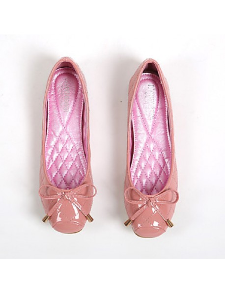 Women's Shoes Leatherette Flat Heel Comfort / Round Toe Flats Casual Pink