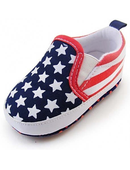 Boy's Flats Spring / Fall / Winter First Walkers / Crib Shoes Twill Athletic Flat Heel Gore Blue  