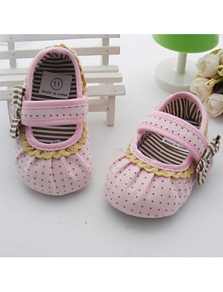 Girl's Flats Spring / Summer / Fall First Walkers / Crib Shoes Cotton Dress Flat Heel Pink  