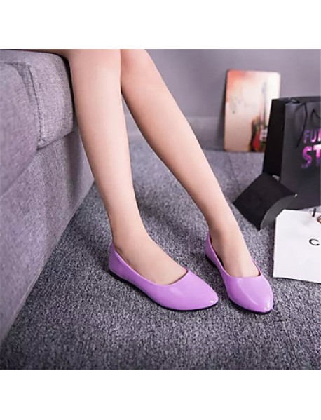 Women's Shoes Flat Heel Pointed Toe Flats Dress Black / Blue / Yellow / Pink / Purple / Red / White / Beige