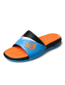 Men's Slippers Casual/Beach/Home Fashion Synthetic Leather Slip-on Shoes Slide Sandals 39-44  