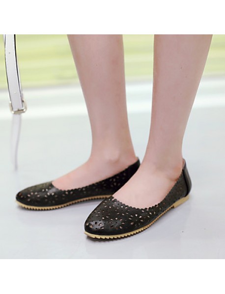 Women's Shoes Flat Heel Comfort / Round Toe Flats Dress / Casual Black / Blue / Pink / White