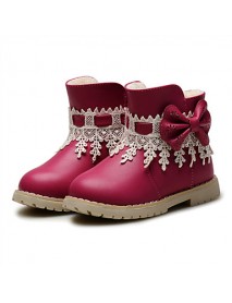 Baby Shoes Wedding / Outdoor / Dress / Casual Leatherette Boots / Fashion Sneakers Blue / Pink / Red  