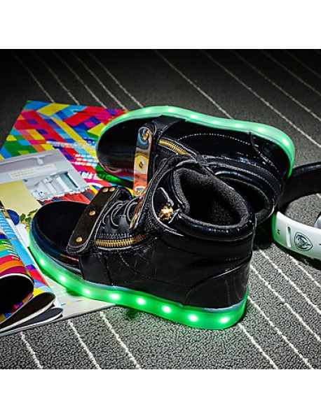 Led's Shoes Boy's Boots Spring / Fall / Winter Fashion Boots Synthetic Outdoor / Casual Flat Heel Buckle Silver / Gold  