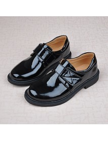 Boy's Comfort Pointed Toe Flat Patent Leather Loafers Shoes Dress shoes Students-shoes school shoes Performance shoes  