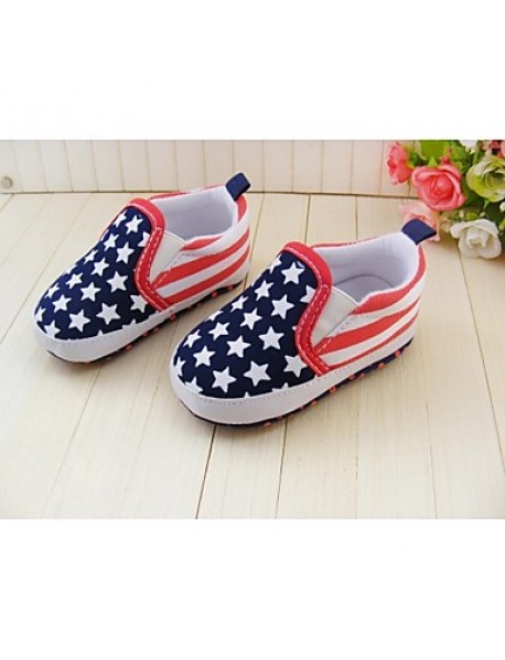 Boy's Flats Spring / Fall / Winter First Walkers / Crib Shoes Twill Athletic Flat Heel Gore Blue  