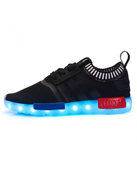 Boys' Led lighting shoprt Shoes Outdoor / Casual Tulle Fashion Sneakers Black / Red / Royal Blue / Navy  