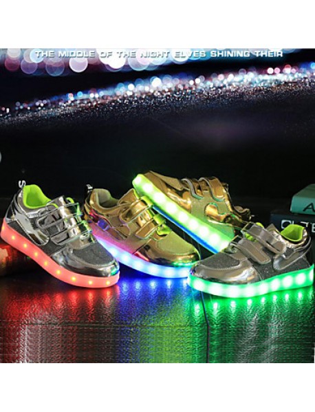 Unisex Kid Boy Girl Breathable  Student dance Boot LED Light Athletic Shoe Sport Shoes Flashing Sneakers USB Charge  