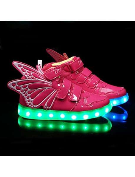 Unisex Kid Boy Girl athletic wings shoe High Student dance Boot LED Light  Sport Shoes Flashing Sneakers USB Charge  