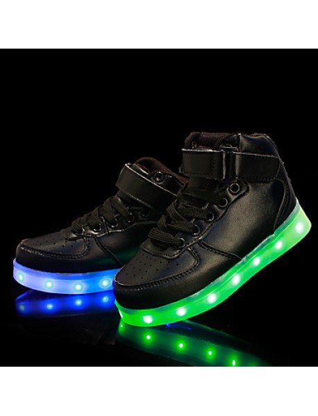 LED Shoes Boys' Shoes Athletic / Casual Synthetic Fashion Sneakers Black / Red / White  