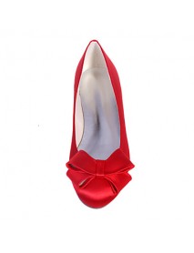 Women's Shoes Satin Flat Heel Round Toe Flats Wedding/Party & EveningShoes More Colors available