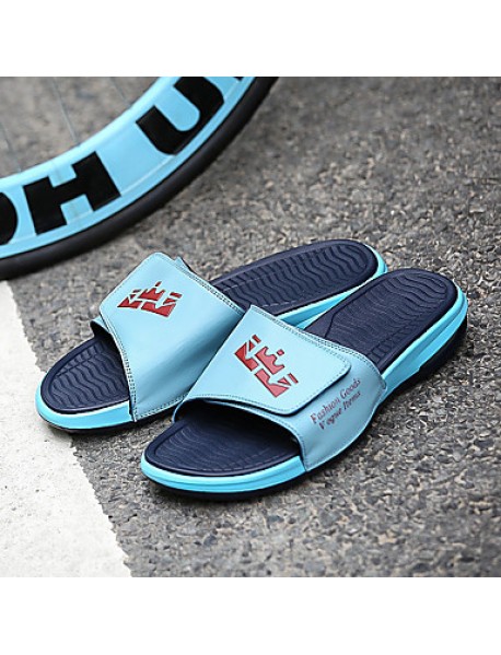 Men's Slippers Casual/Beach/Home Fashion Microfibre Leather Slip-on Shoes Slide Sandals 39-44  