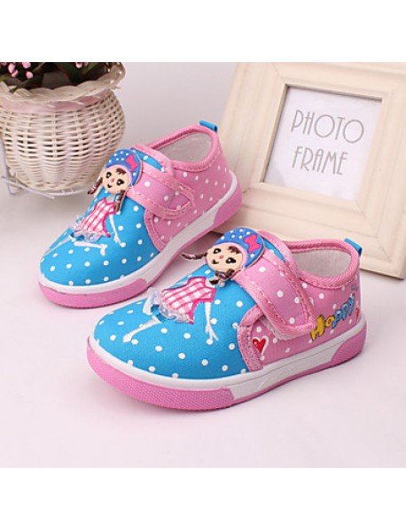 Baby Shoes Outdoor/Casual Canvas Flats Blue/Pink/Coral  