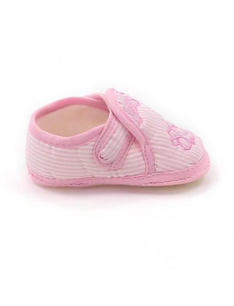 Boy's / Girl's Flats Spring / Fall First Walkers Cotton Casual Flat Heel Blue / Pink / Khaki  