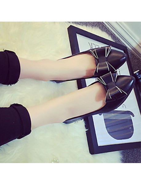 Women's ShoesFlat Heel Comfort/Pointed Toe Bowknot Flats Casual