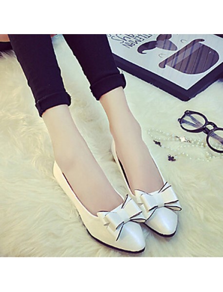 Women's ShoesFlat Heel Comfort/Pointed Toe Bowknot Flats Casual